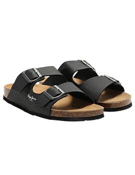 Sandalia bio double velour Pepe Jeans