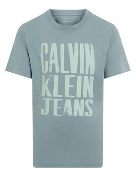 Camiseta Slogan Calvin Klein