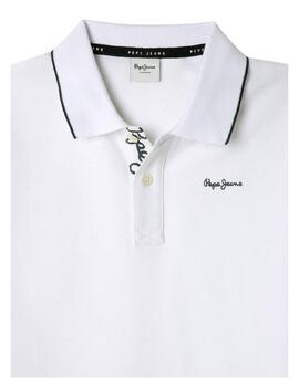 Polo Henry White Pepe Jeans