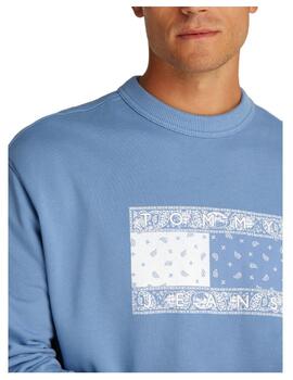 Sudadera Paisley Flag Crew Tommy Jeans