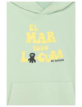 Sudadera Oversize Turquesa El Pulpo