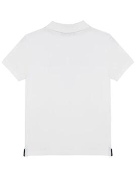Polo Lavado Bordados Blanco El Pulpo
