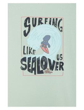 Camiseta Surfiing El Pulpo