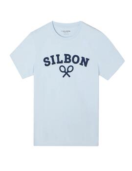 Camiseta Raqueta Celeste Silbon