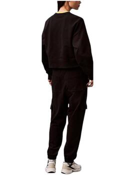 Sudadera woven label peached Calvin Klein