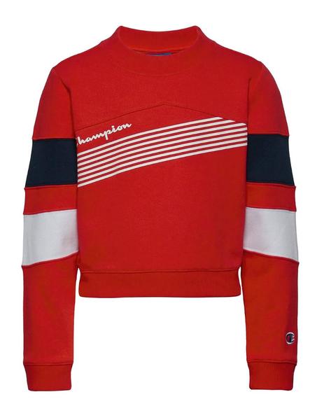 Sudadera roja con rayas Champion