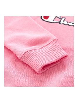 Sudadera rosa oversizefit y logo Champion