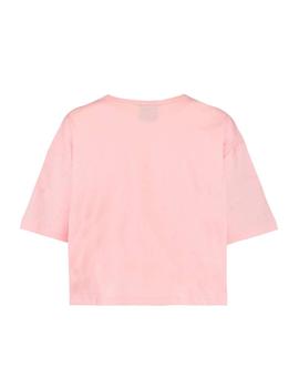 Camiseta rosa oversizefit con logo Champion