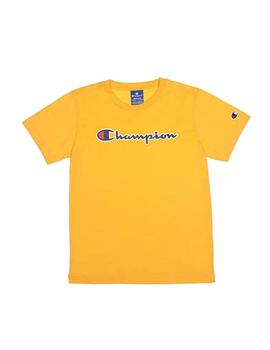 Camiseta amarilla con logo Champion
