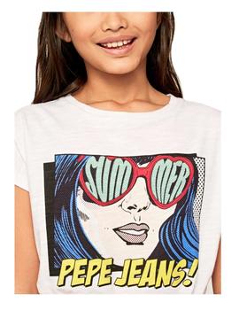 Camiseta estampado pop art Peppermint Pepe Jeans