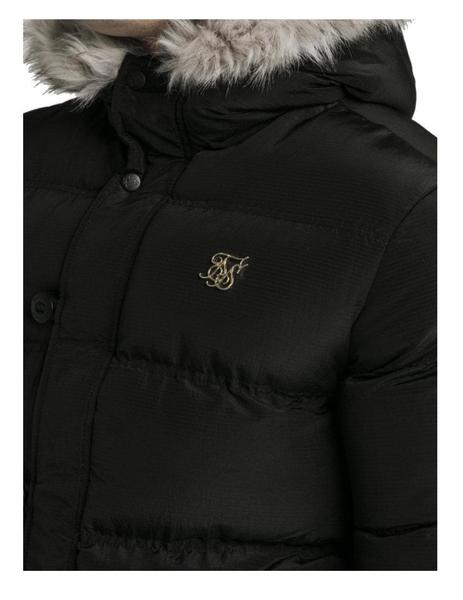 Parka Rip Stop Puff negro SikSilk