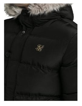 Parka Rip Stop Puff negro SikSilk