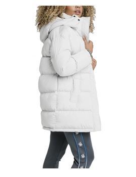 Chaqueta acolchada gris Longline SikSilk
