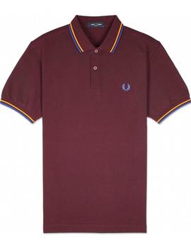 Polo Q3 6410 burdeos Fred Perry