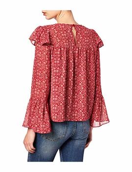 Blusa Lois de flores con volantes Pepe Jeans