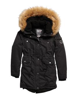 Parka Nadare microfibre negra Superdry