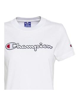 Camiseta blanca con logo Champion