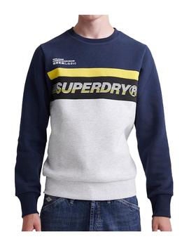 Sudadera zinc Worldwide panel crew Superdry