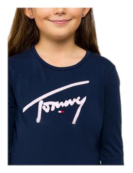 Camiseta Signature azul Tommy Hilfiger