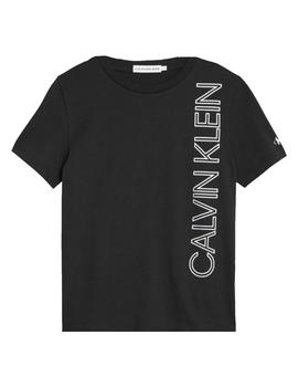 Camiseta con logo reflectante Calvin Klein