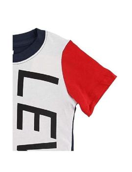 Camiseta tricolorcon logo Levi´s