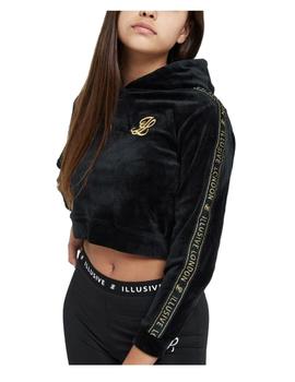 Sudadera Velour Tape Hoodie Illusive