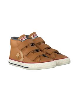 Converse de piel clearance marron
