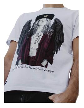 Camiseta Claudia Schiffer angel Be Happiness