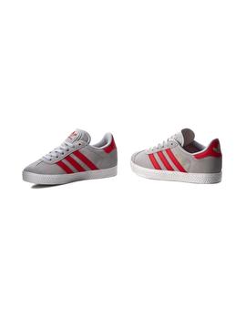 Zapatilla Gazelle C Gris Roja Adidas