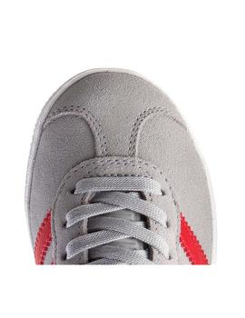 Zapatilla Gazelle C Gris Roja Adidas