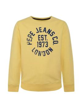 Sudadera amarilla 1973 Caden Pepe Jeans
