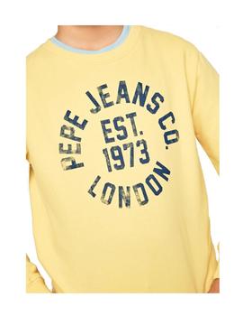 Sudadera amarilla 1973 Caden Pepe Jeans