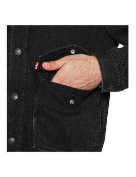 Chaqueta Patch Sherpa Trucker negra Levi's