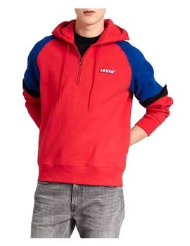 Sudadera Levis Relaxed Pieced Zip rojo Levi´s