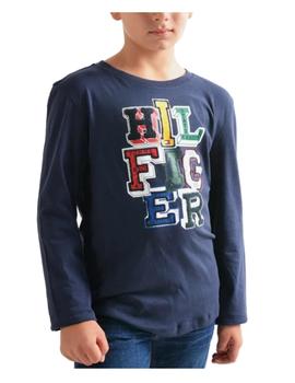 Camiseta manga larga azul 3D Logo Tommy Hilfiger