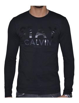 Camiseta manga larga negra Calvin Klein